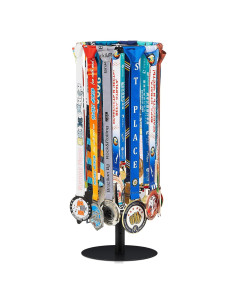 Soporte para Medallas Shimeyao Ajustable 20+ Medallas Negro
