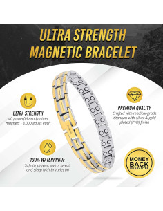 Pulsera Magnética Titanio MagnetRX para Mujeres - Ajustable 2