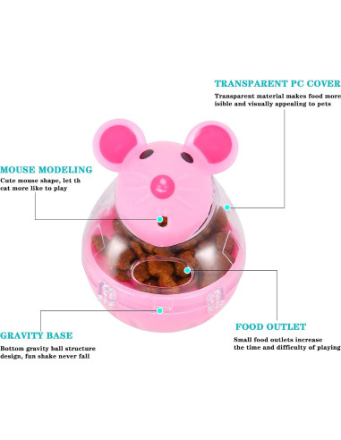 Dispensador de Comida para Gatos Tiopeia 5x7 cm Juguete Interactivo