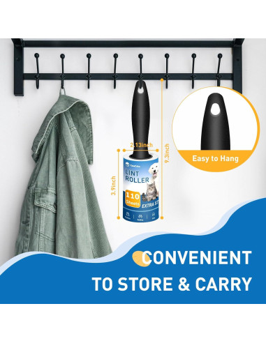 Rodillo Removedor de Pelo de Mascotas CasaCulina 220 Hojas