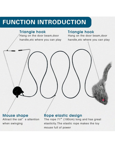 Juguete Interactivo para Gatos Kalimdor con Plumas