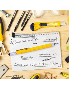 Bolígrafo Multitool Hongred Naranja 6 en 1 15,24 cm 2