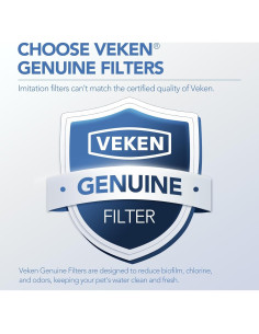 Filtros de Agua para Gatos Veken - 8 Filtros + 8 Esponjas 2