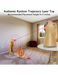 Juguete láser automático para gatos Valonii - Recargable y ajustable 2