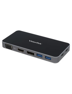 Hub USB-C VisionTek VT200 Doble Monitor HDMI DP VGA