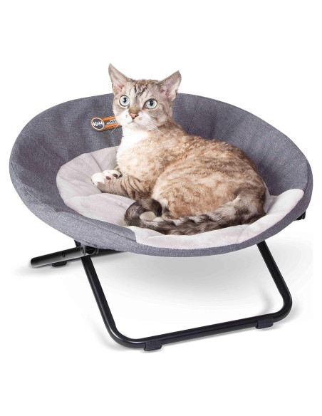 Cama Elevada K&H para Mascotas Pequeña 48 cm Gris