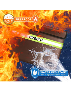 Bolsa de Documentos ZYMMYZ a Prueba de Fuego 35.31x26.92cm 2