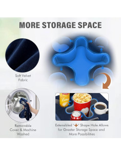 Soporte para Tazas IGOHEALS Cuadrado Azul Marino 7 Compartimentos 2