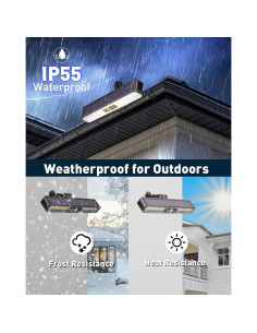 Luces Solares de Movimiento ICEKO TX200JZ 36 LED 3 Modos 2