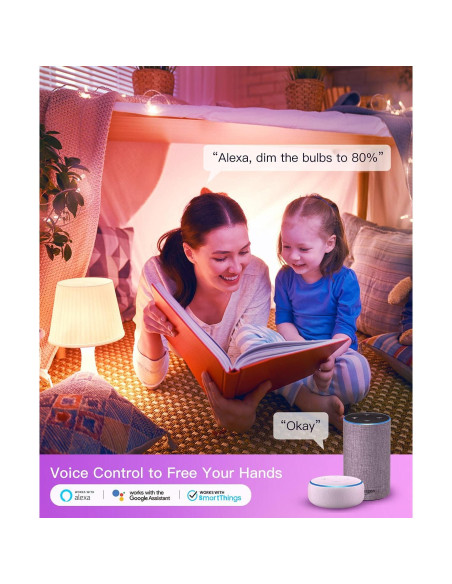 Bombillas Inteligentes TREATLIFE A19 E26 9W 800 Lúmenes 4 Pack