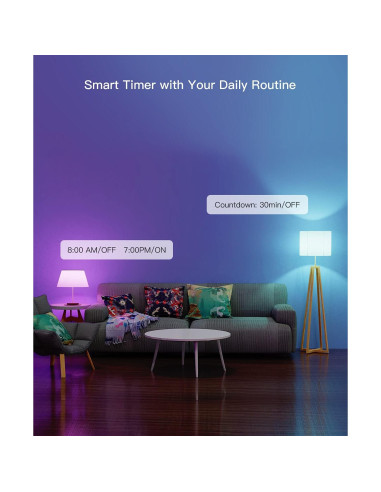 Bombillas Inteligentes TREATLIFE A19 E26 9W 800 Lúmenes 4 Pack