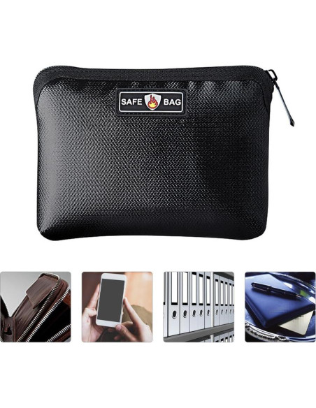 Bolsa a Prueba de Fuego DOITOOL 17x12cm para Efectivo