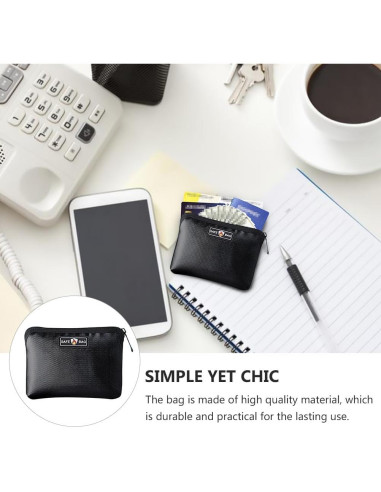 Bolsa a Prueba de Fuego DOITOOL 17x12cm para Efectivo