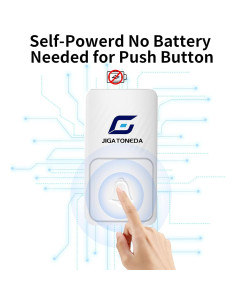 Timbre Inalámbrico JIGATONEDA Autoalimentado 1000ft 50 Tonos 2