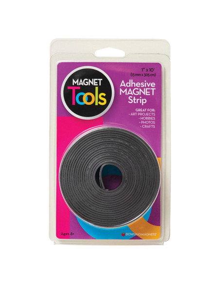 Tira Magnética Adhesiva Dowling 2.54 cm x 3.05 m para Manualidades