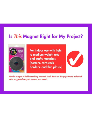 Tira Magnética Adhesiva Dowling 2.54 cm x 3.05 m para Manualidades