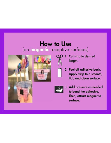 Tira Magnética Adhesiva Dowling 2.54 cm x 3.05 m para Manualidades