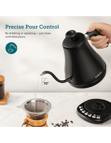 COSORI Hervidor Eléctrico Cuello de Ganso 0.76L 1200W