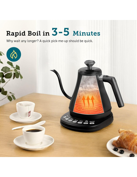 COSORI Hervidor Eléctrico Cuello de Ganso 0.76L 1200W