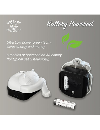 Jiggler de Touchpad Inalámbrico Work-Life Balance Gato Gris