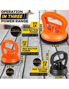 Kit de Ventosas para Abolladuras PIKTIME - 3 Piezas 2