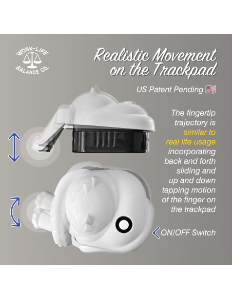 Jiggler de Touchpad Inalámbrico Work-Life Balance Gato Gris