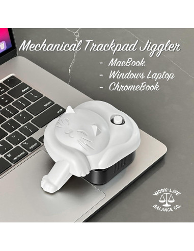 Jiggler de Touchpad Inalámbrico Work-Life Balance Gato Gris