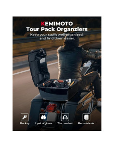 Organizador KEMIMOTO para Tour Pack 2014-2024 con Ganchos 2