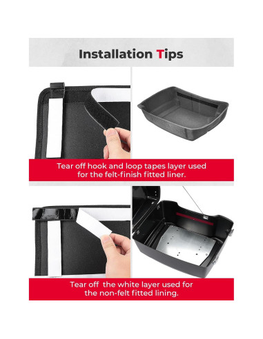 Organizador KEMIMOTO para Tour Pack 2014-2024 con Ganchos