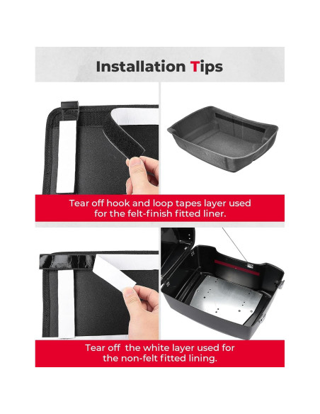 Organizador KEMIMOTO para Tour Pack 2014-2024 con Ganchos