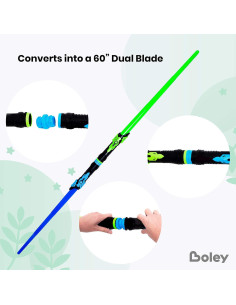Conjunto de Sables de Luz Boley Doble - Azul y Verde 152 cm 2