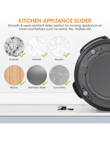 Deslizadores Aieve 8 Pcs Autoadhesivos para Electrodomésticos