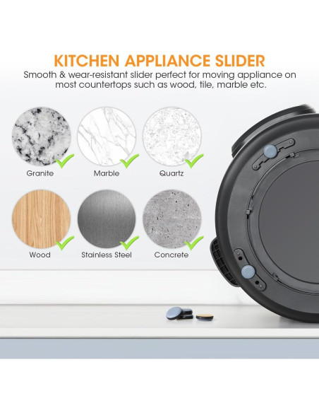 Deslizadores Aieve 8 Pcs Autoadhesivos para Electrodomésticos