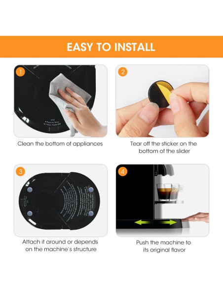 Deslizadores Aieve 8 Pcs Autoadhesivos para Electrodomésticos