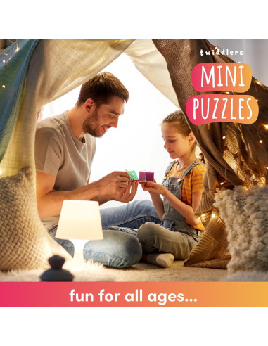 Pack de 28 Mini Cubos de Rompecabezas The Twiddlers - Juguetes Educativos