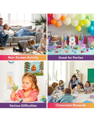 Pack de 28 Mini Cubos de Rompecabezas The Twiddlers - Juguetes Educativos