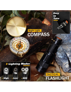 Kit de Supervivencia 14 en 1 Titorld para Camping y Aventura 2