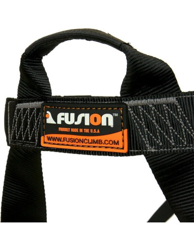 Arnés de Escalada Fusion Climb Tch-107 Negro y Gris