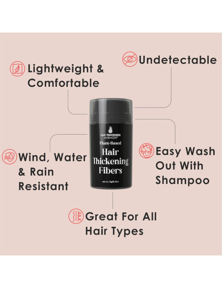Fibras Capilares Hair Thickness Maximizer 11.83g Negro