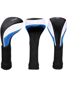Cubiertas de Palo de Golf LONGCHAO 3 Pcs Neopreno Negro 2