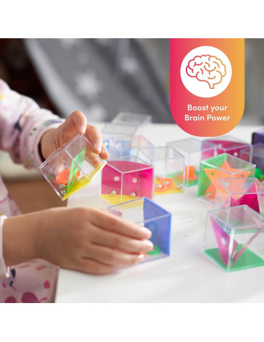 Pack de 28 Mini Cubos de Rompecabezas The Twiddlers - Juguetes Educativos
