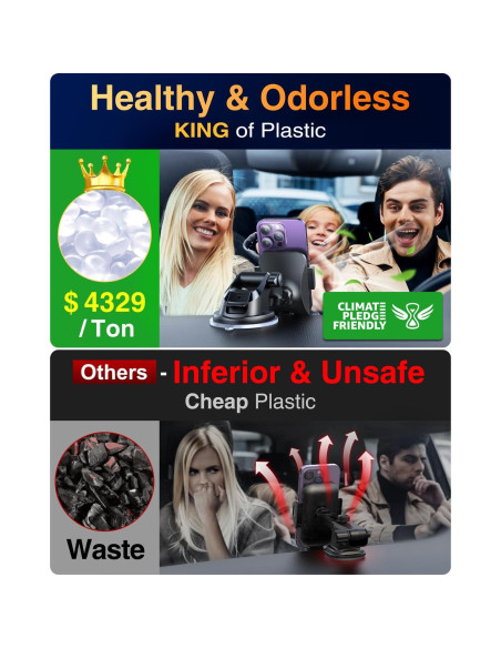 Soporte para Teléfono de Auto VANMASS 2025 - Fuerte y Reforzado