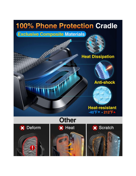 Soporte para Teléfono de Auto VANMASS 2025 - Fuerte y Reforzado