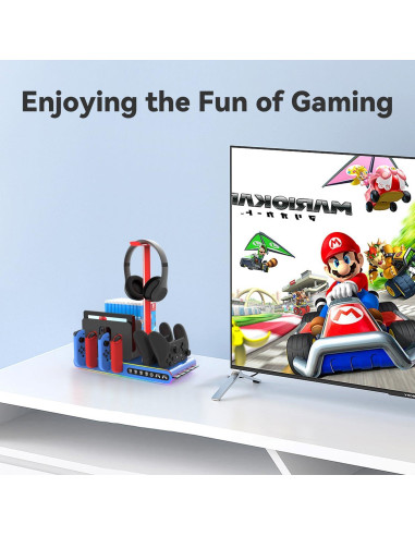 Dock de Carga RGB Sonicgrace para Nintendo Switch - Azul