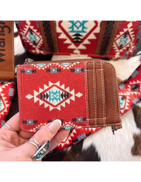 Billetera Montana West Wrangler Boho Azteca para Mujeres