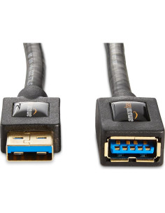 Cable de Extensión USB 3.0 Amazon Basics 2 Piezas 1.83m Negro 2