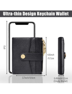 Cartera Bifold Sunpour Negra con Bloqueo RFID y 12 Tarjetas 2