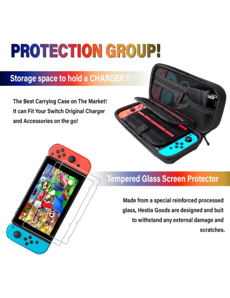 Kit de Accesorios Deruitu para Nintendo Switch 18 en 1