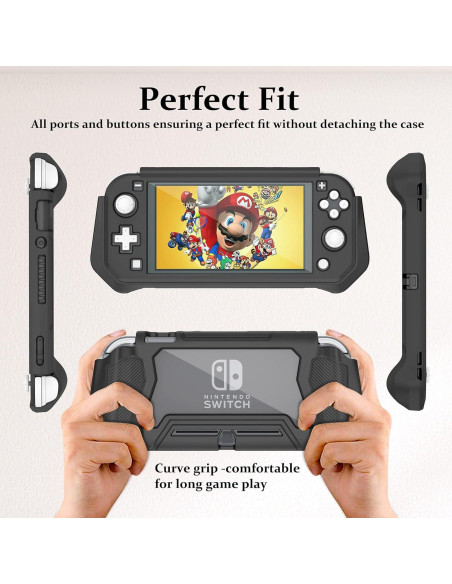 Funda Protectora Kailfee para Nintendo Switch Lite, Negro