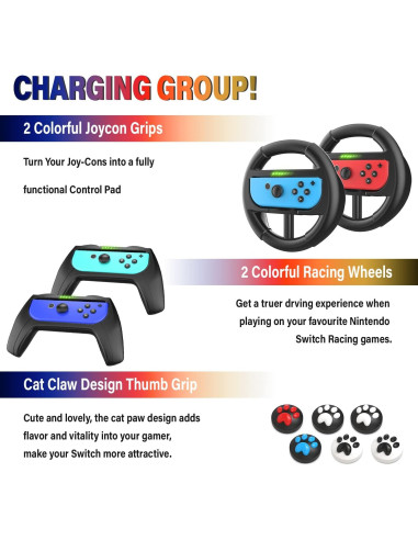 Kit de Accesorios Deruitu para Nintendo Switch 18 en 1